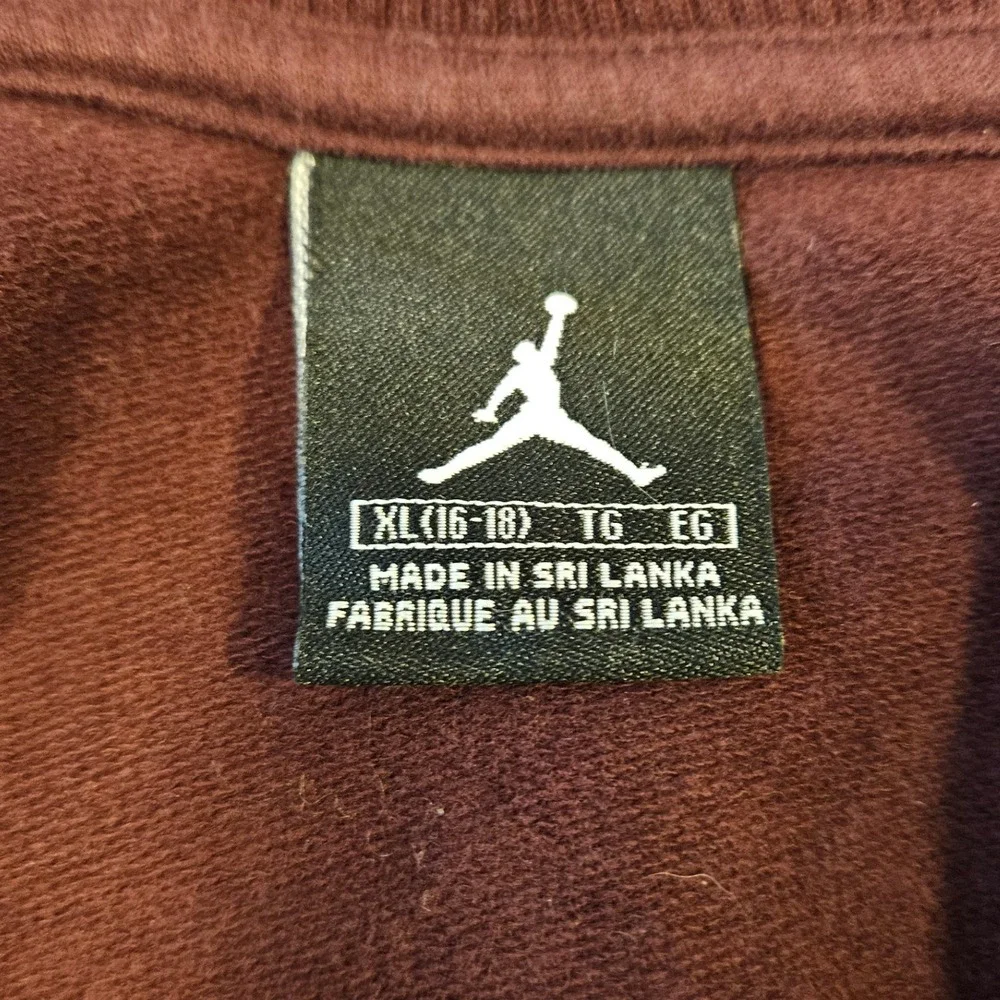 Nike Air‎ Jordan XL (16-18) Y2K Maroon Burgundy Track Jacket